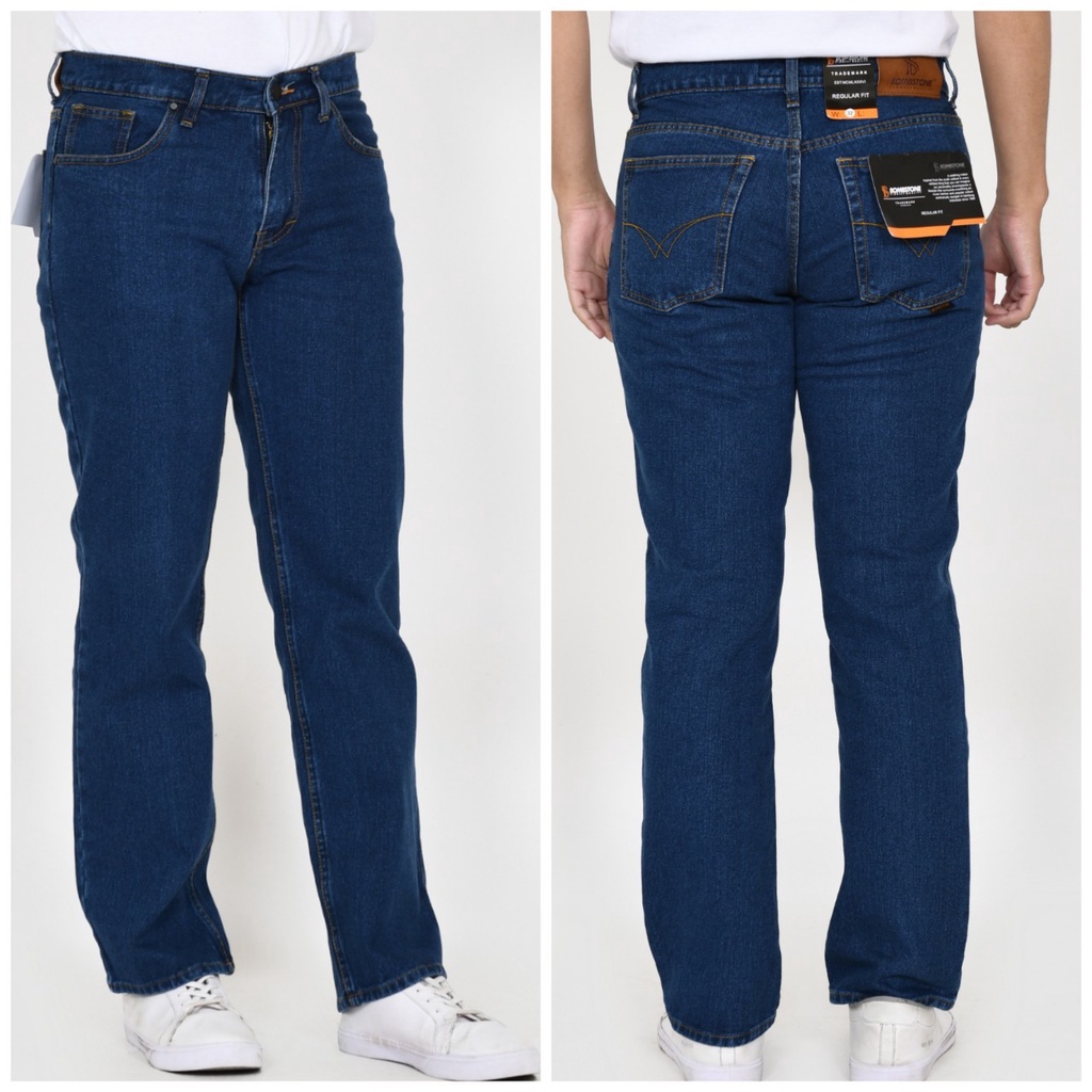 Celana jeans reguler pria size 28-38