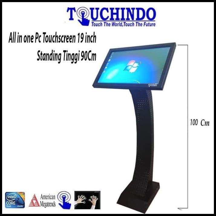 All In One Pc Touchscreen Standing Tinggi 1 Meter Lengkung
