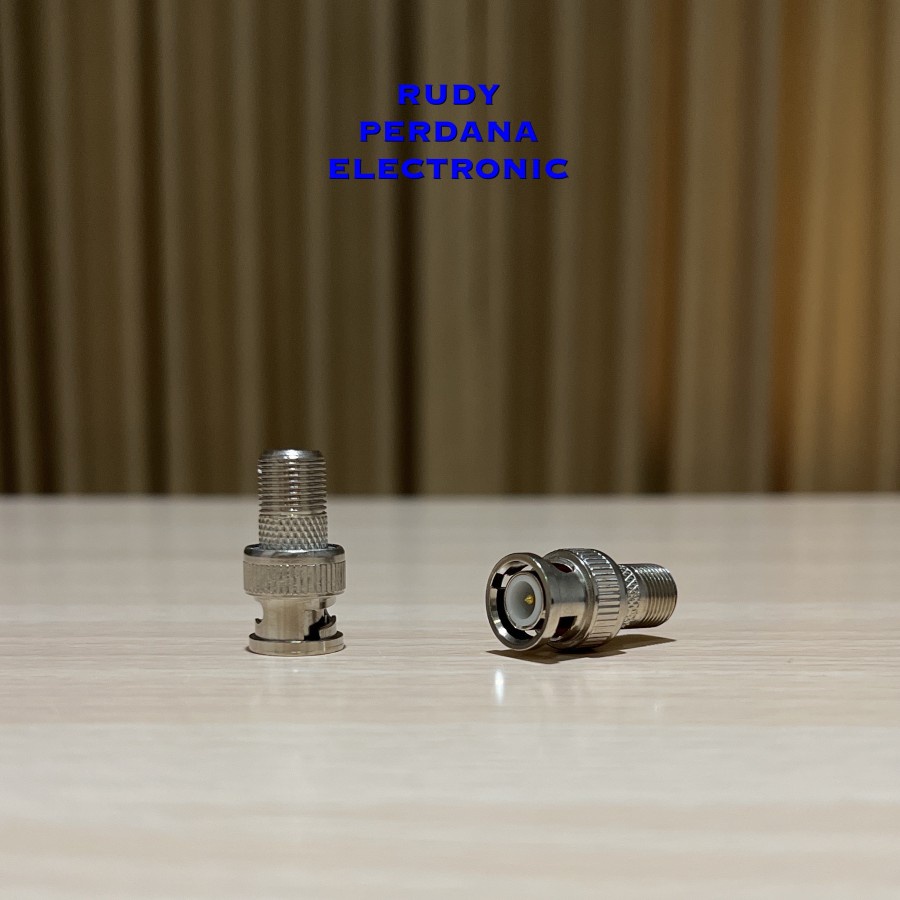 JACK BNC MALE KONEKTOR F FEMALE DRAT GOLD PLATED LAPIS EMAS CCTV