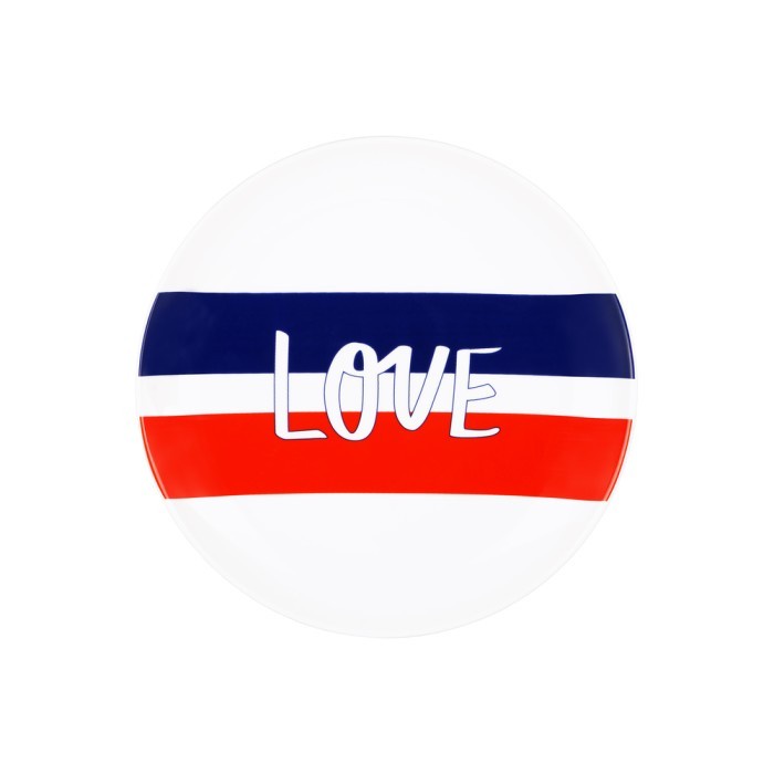 ZEN Piring Salad Keramik Love Retro