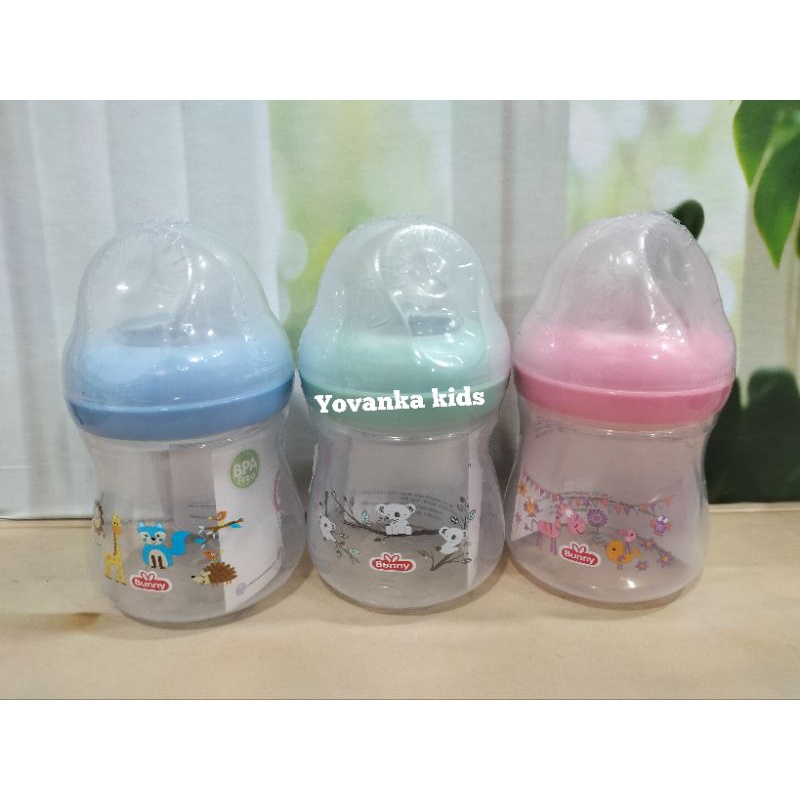 Botol Susu Wide Neck/Botol Berbadan Gemuk Karakter/BPA Free 250Ml/125Ml  Kd 3005/1505