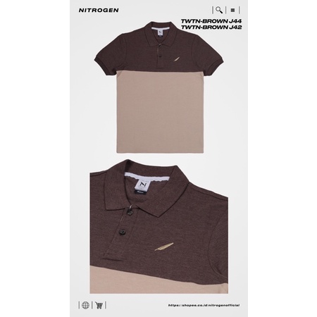 Kaos krah shirt / kaos polo kombinasi / Nitrogen