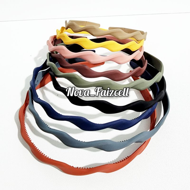 Bando Rambut Ulir Premium Dewasa Warna - Warni