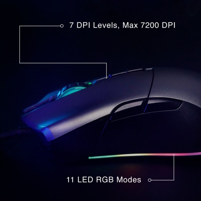 Mouse Rexus X15 Xierra Gaming Macro with RGB