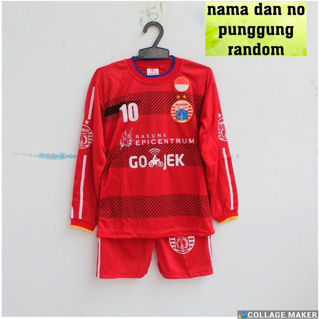 Setelan baju kiper anak persija jakrta/baju bola kper persija