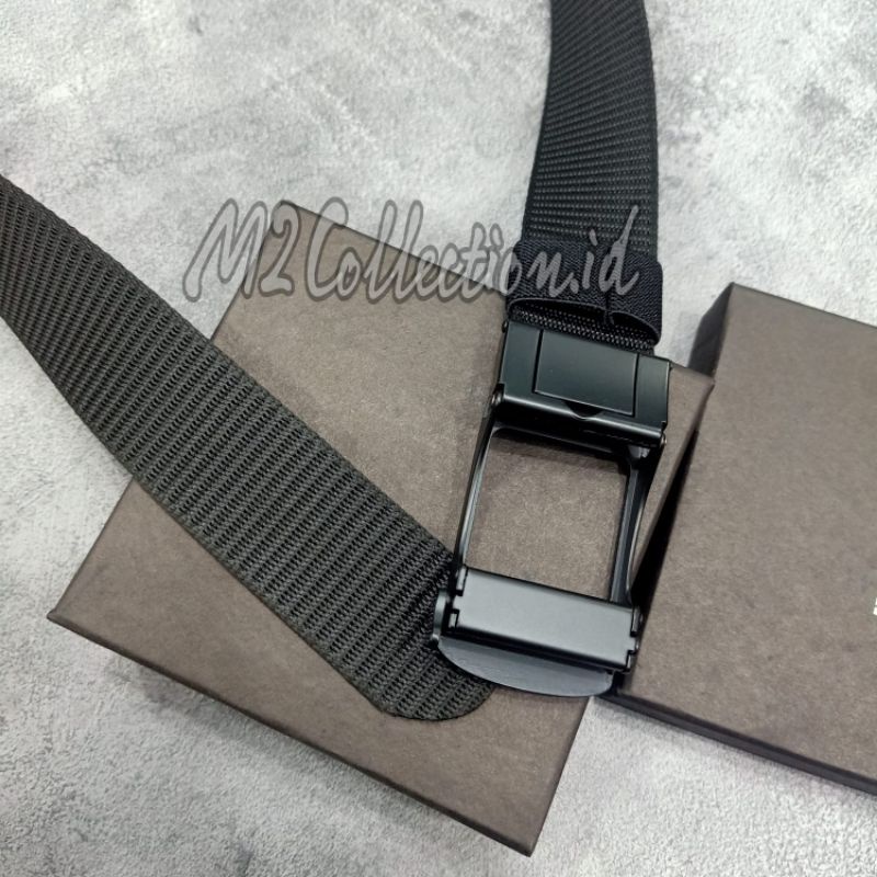 Ikat Pinggang TUMI Jepit Nylon Leather Men Belt/Gesper Impor