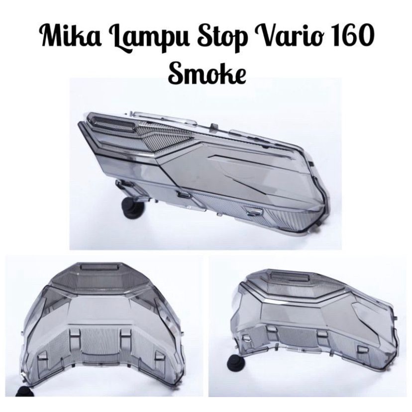 Mika Stoplamp Belakang Honda Vario 160 Nemo Smoke PNP Lampu Stop Lamp - Charmoto