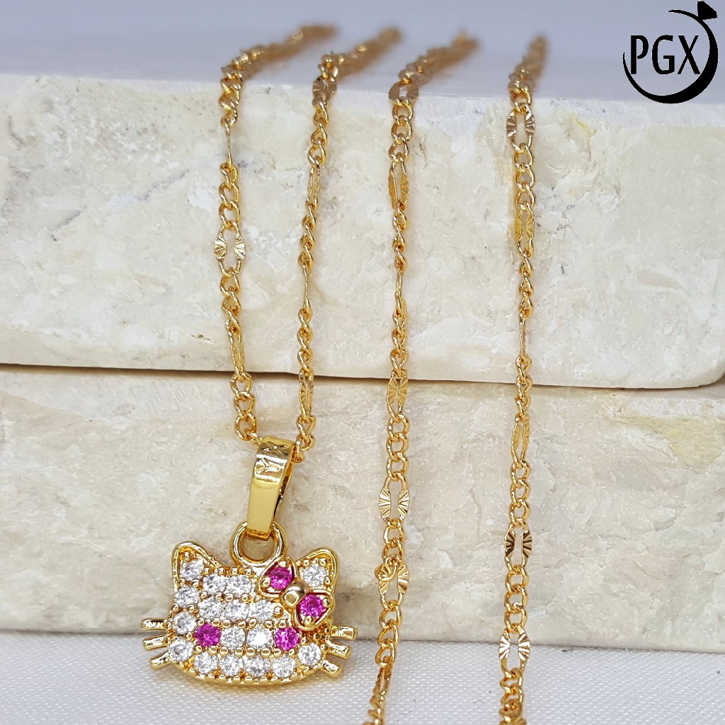 PGX Kalung Wanita Xuping Aksesoris Fashion Perhiasan Lapis Emas Premium - XD137