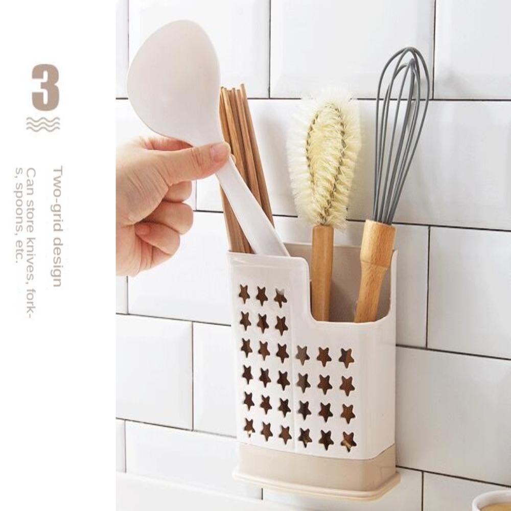 R-FLOWER Cutlery Organizer 2kisi Kotak Penyimpanan Sumpit Tempat Peralatan Masak Aksesoris Dapur Sumpit Sendok Garpu Holder