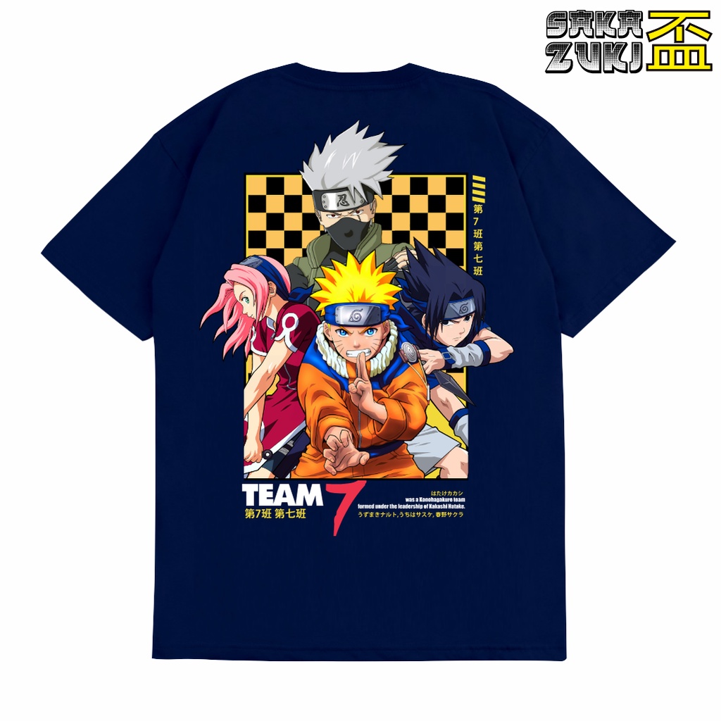 SAKAZUKI Kaos Baju Distro Gambar Manga Jepang Motif Anime NARUTO UZUMAKI SASUKE UCHIHA SAKURA HARUNO