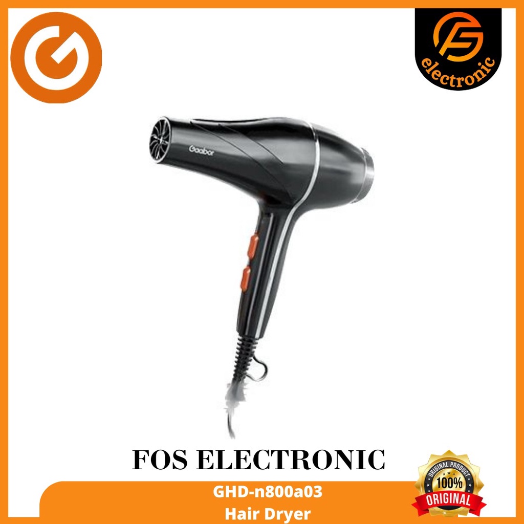 Gaabor Hair Dryer Low Watt Pengering Rambut Professional /GHD-N800A03