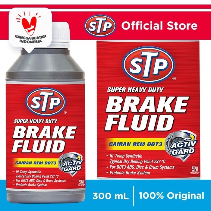 STP Brake Fluid (Cairan Minyak Rem) DOT 3 Mobil Motor 300 ml PUTIH