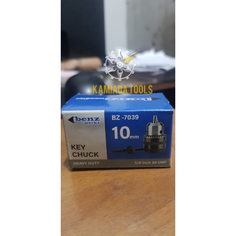 Kepala Bor 10mm BENZ/ Kepala Mesin Bor 10mm BZ- 7039 BENZ/ Key Chuck 10mm BZ- 7039  BENZ