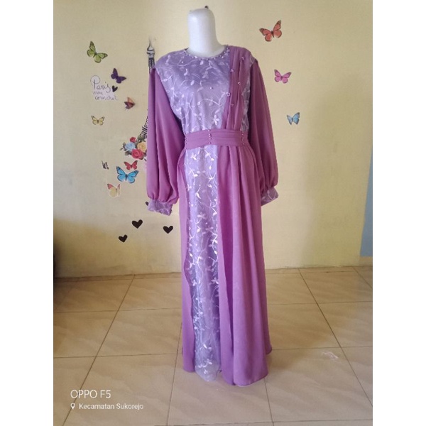 gamis lebaran terbaru gamis moderen