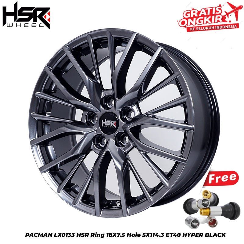 Velg Mobil HSR PACMAN LX0133 Ring 18 Pelek Racing Innova HRV Xpander Rush Terios