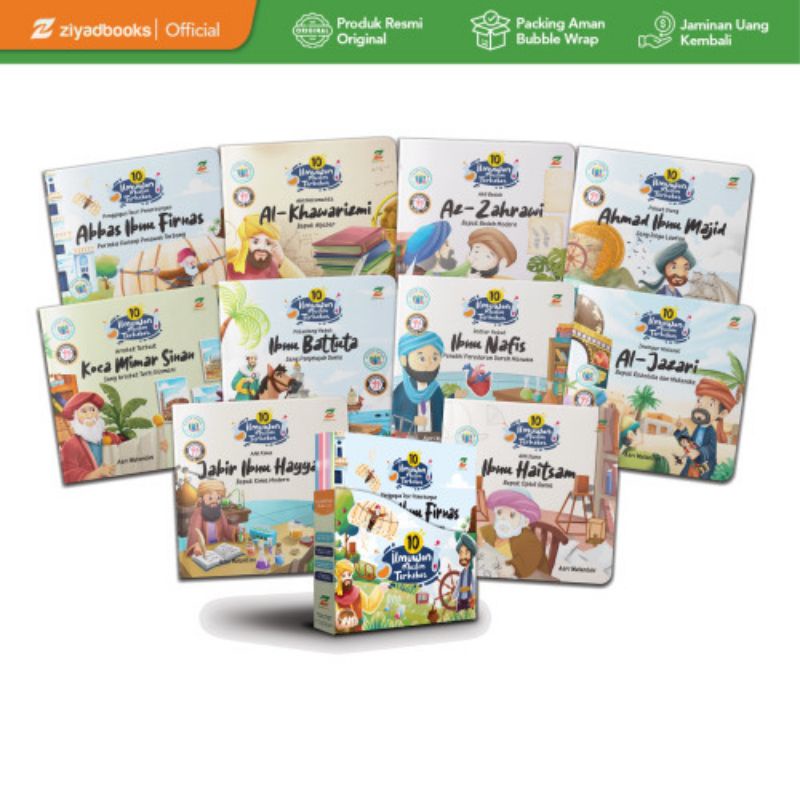 Buku cerita anak 10 Ilmuwan Muslim Terhebat Ziyad Books Buku Bacaan 3 tahun ke atas