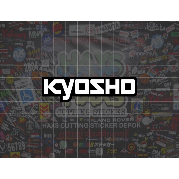 Cutting Sticker Kyosho Ukuran 8 Cm Untuk Motor Mobil