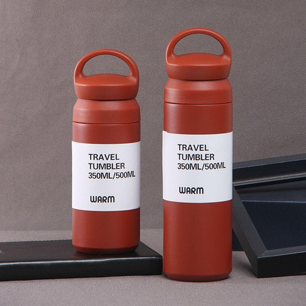 【 ELEGANT 】 Termos Portable Fashion Untuk Perlengkapan Minum Travel Kantor Anti Bocor Double Wall Coffee Mug