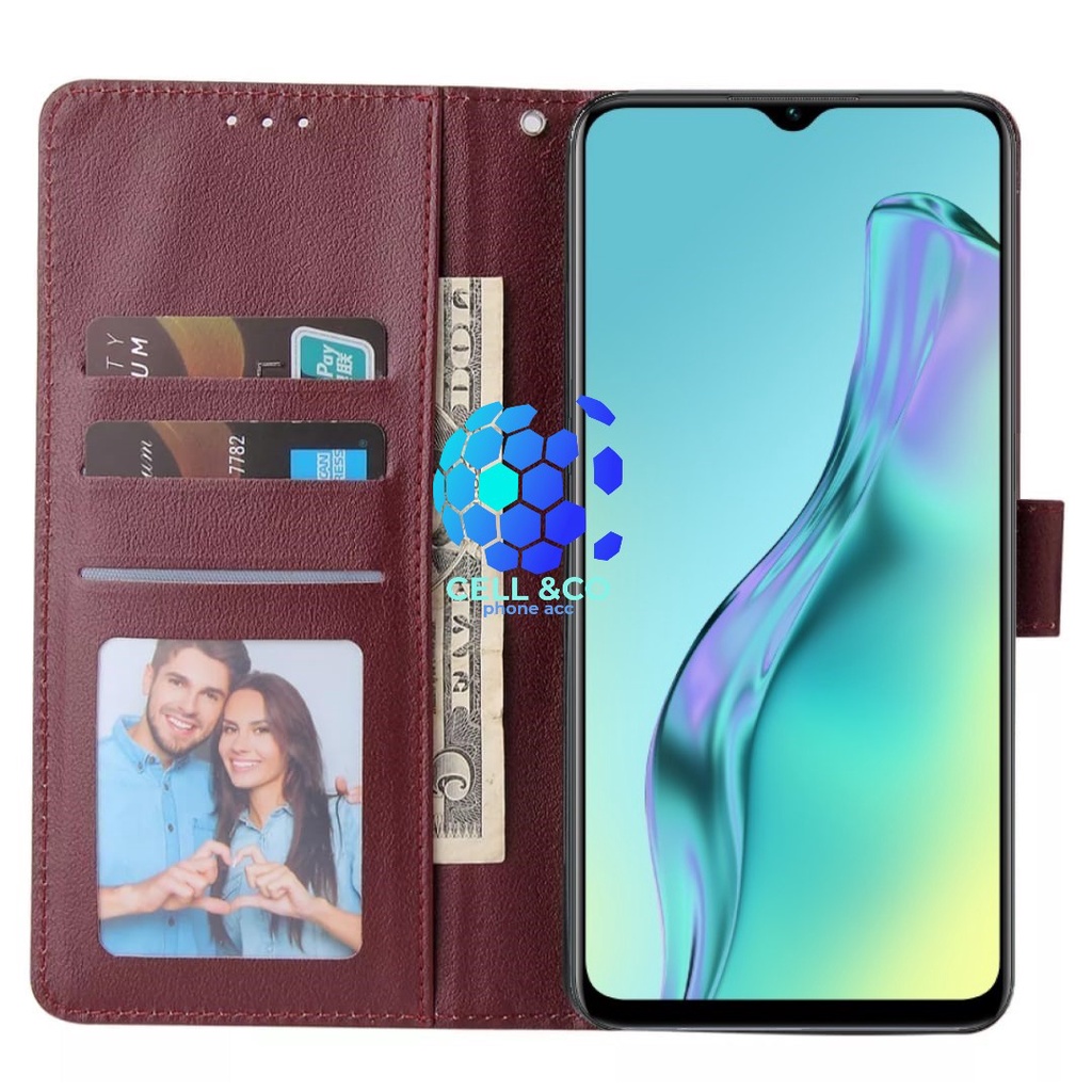 Flip cover NEW OPPO A77S 2022 Flip case buka tutup kesing hp casing hp flip case leather wallet