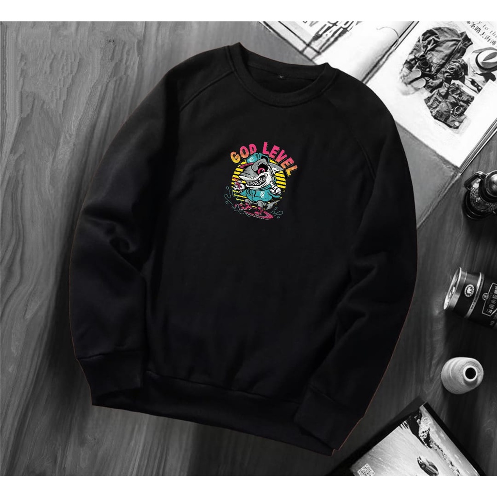 Basic Jaket Sweater Hoodie Crewneck Tulisan/sweater basic polos knitt crewneck pria wanita/crewneck 