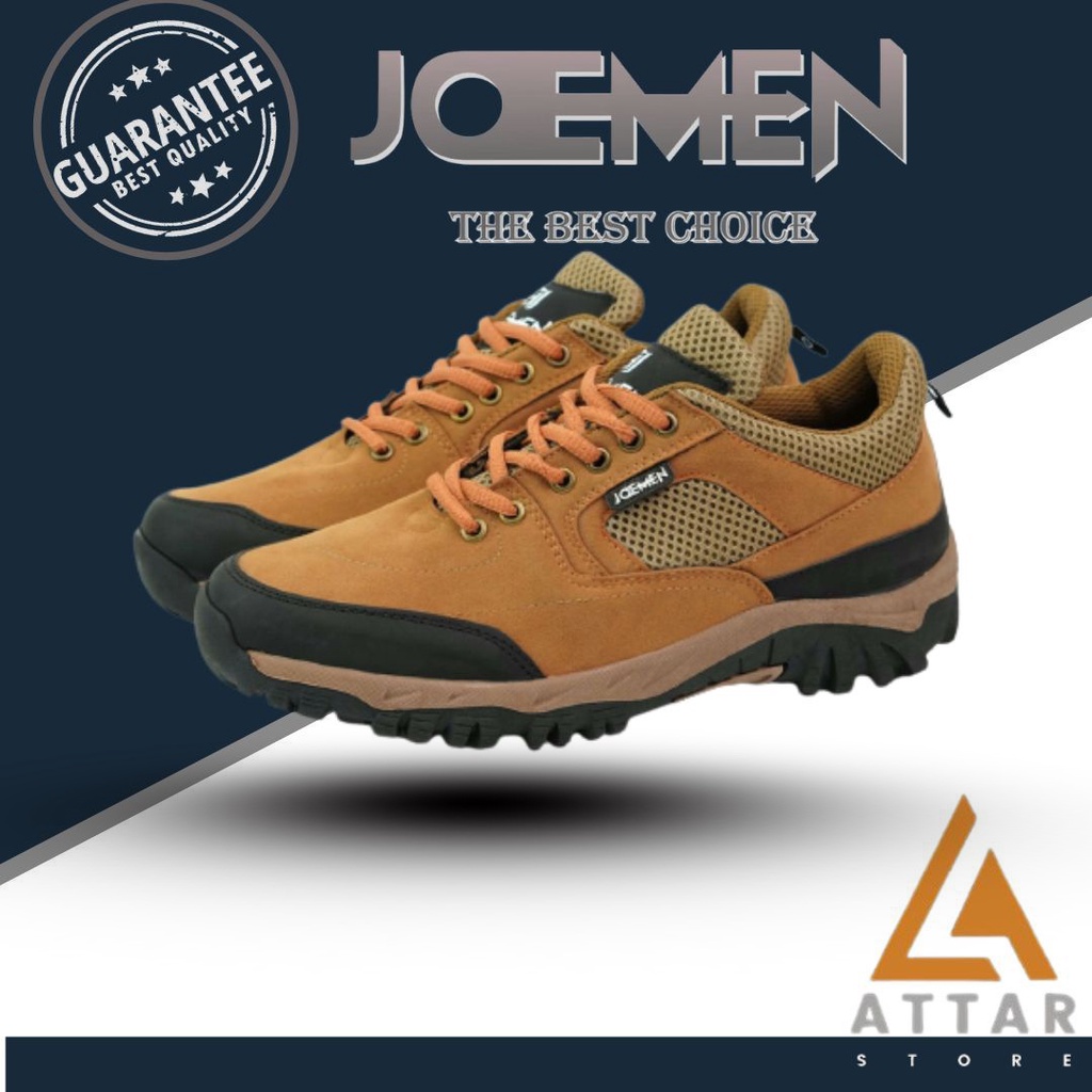 Sepatu Shoes Spatu Gunung Hiking Outdoor Olah Raga Sport Casual Pria Laki Laki Cowok Cowo Dewasa Rem