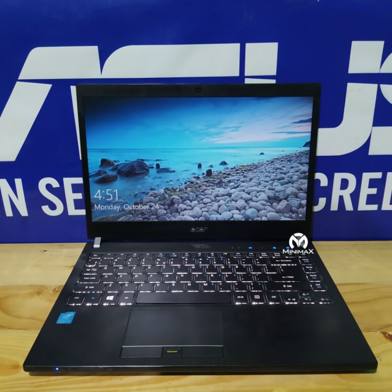 Acer Travelmate Laptop 3 jutaan i5 ram 8 ssd 128gb hdd 320gb slim backlight win 10 ori siap pakai