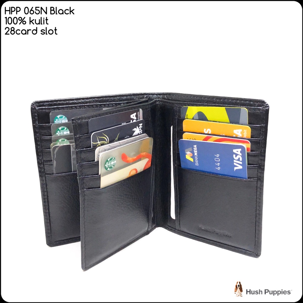 dompet hush puppies 065N super premium dompet cowok dompet kulit dompet murah dompet kartu