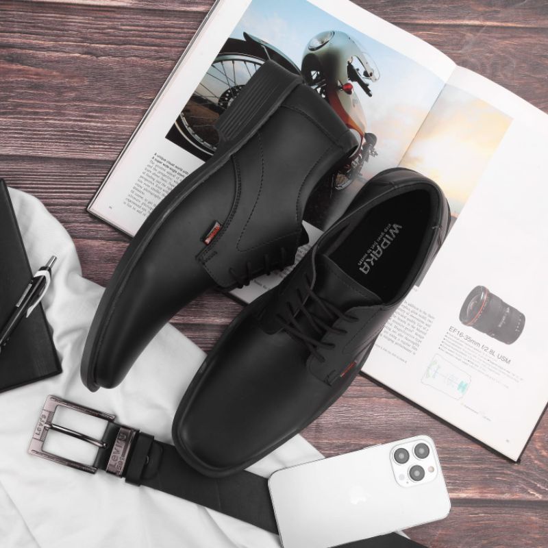 WIPAKA - Sepatu Pantofel Pria Sepatu Formal Pria Wipaka Original JB Kulit PU hitam