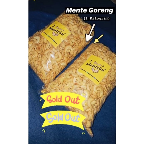 

Mente Goreng kemasan 500gr - 1kg