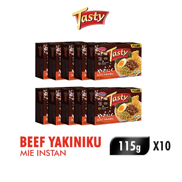 

SALE Sedaap Tasty Mie Instan Beef Yakiniku 115 gr x 10 pcs