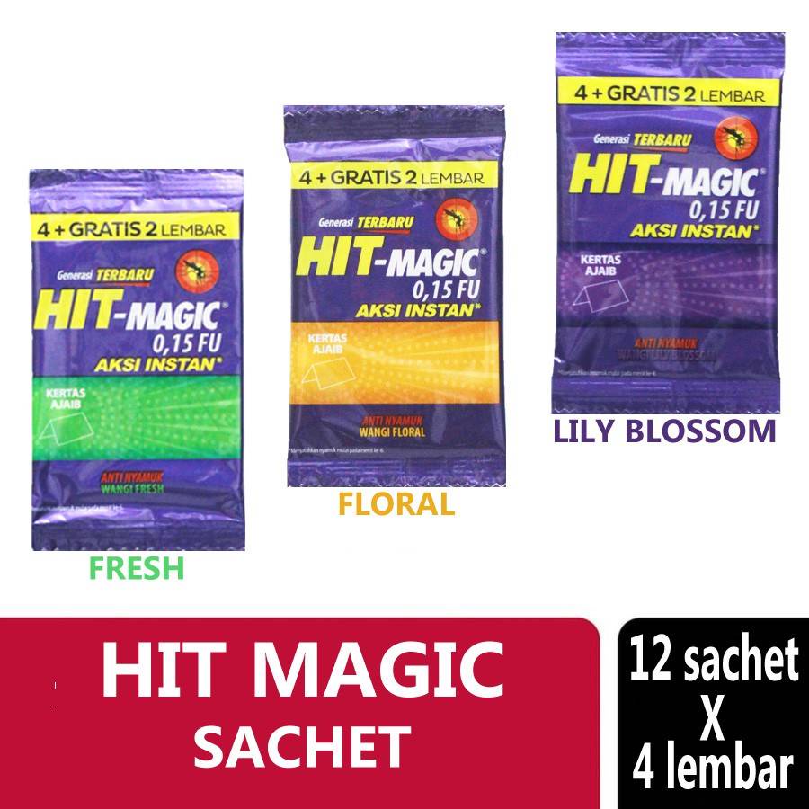 HIT MAGIC KERTAS (1RENTENG ISI 12 SACHET)