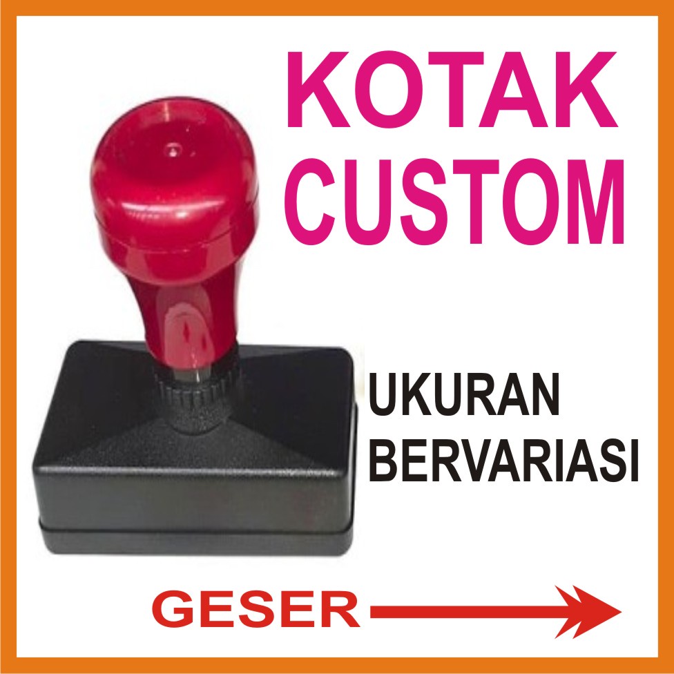 

STEMPEL FLASH KOTAK CUSTOM, BANYAK VARIAN