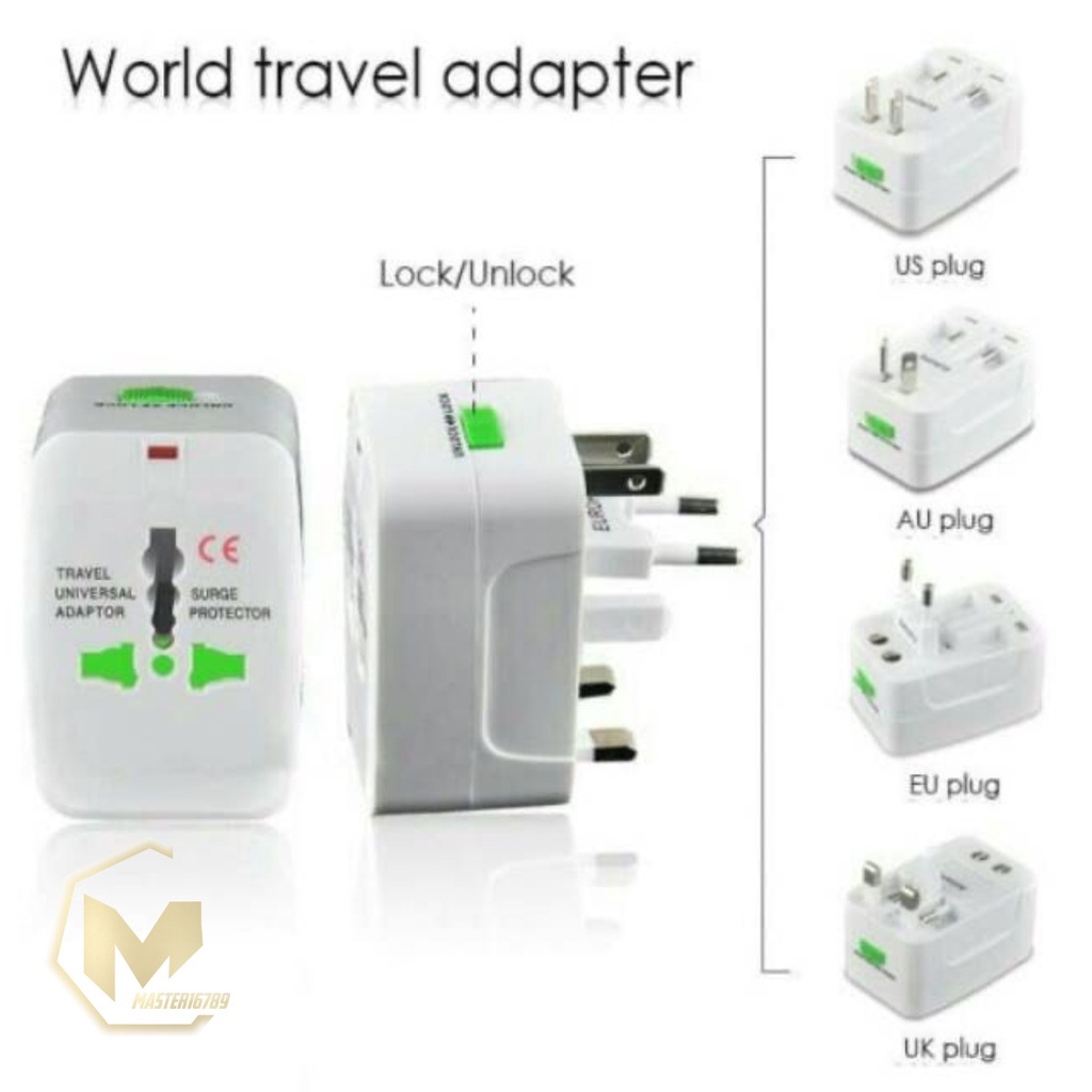 TRAVEL ADAPTOR INTERNASIONAL COLOKAN UNIVERSAL MA3579