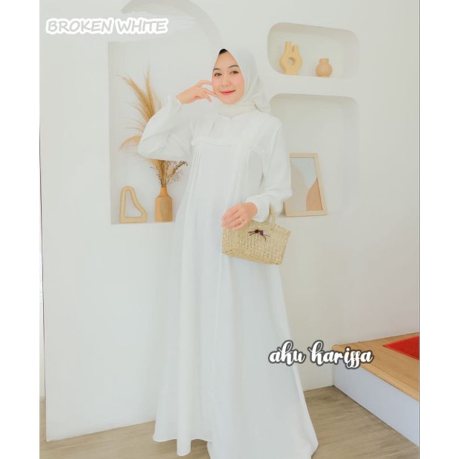 AGNIA DRESS BY AKU KARISSA// MIX BROKAT// GAMIS BROKAT TERLARIS, BISA PESAN SERAGAMAN