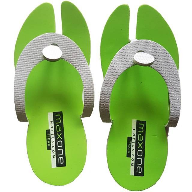 Sandal Hotel model Kodok Custom Sablon Souvenir Rumah