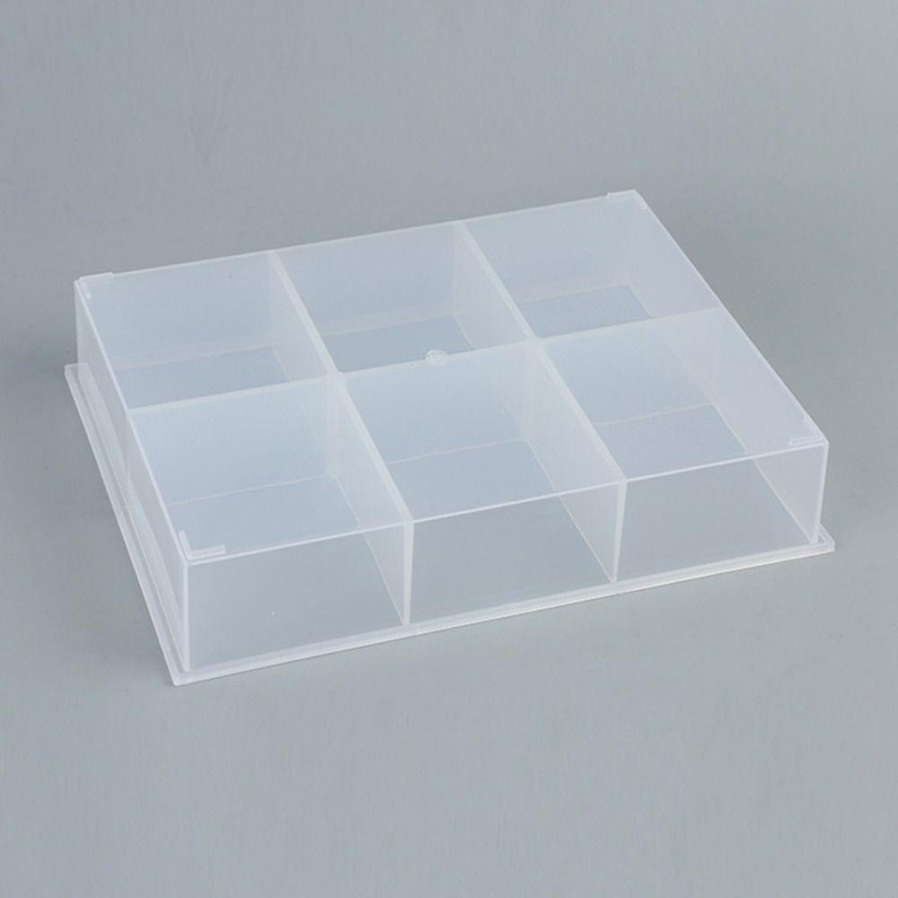 Solighter Kotak Penyimpanan Transparan6Per8/12Grids Serba Serbi Organizer Alat Pancing Aksesoris Barang Kecil Case