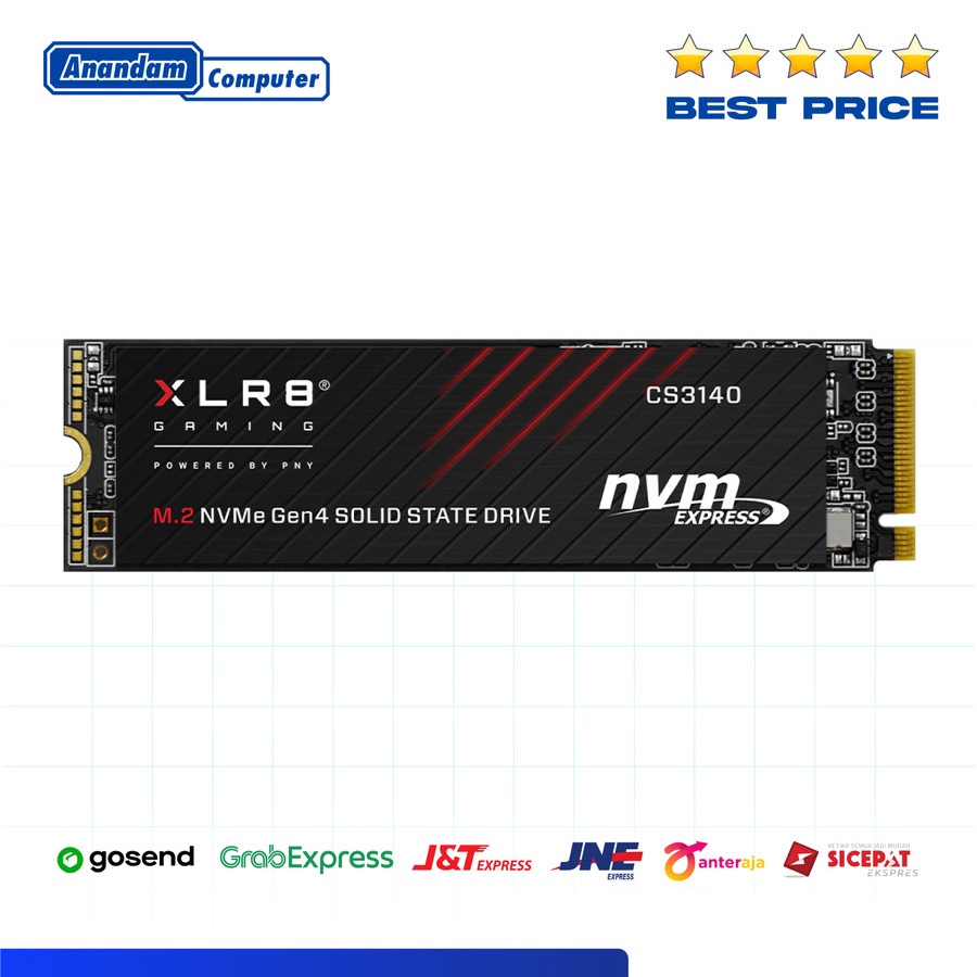 PNY XLR8 CS3140 M.2 NVMe SSD 1TB PCIe Gen 4.0