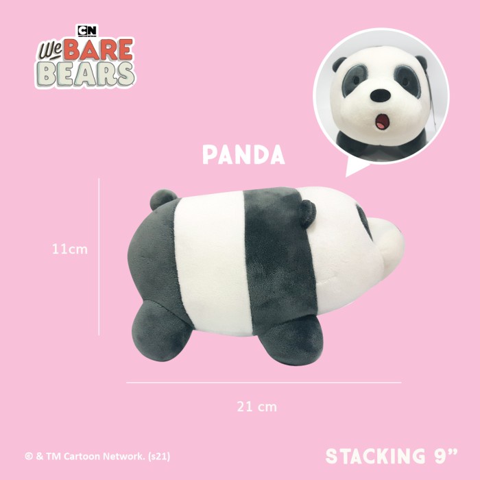 

We Bare Bears Stacking Plush / Boneka Tumpuk 9" Panpan