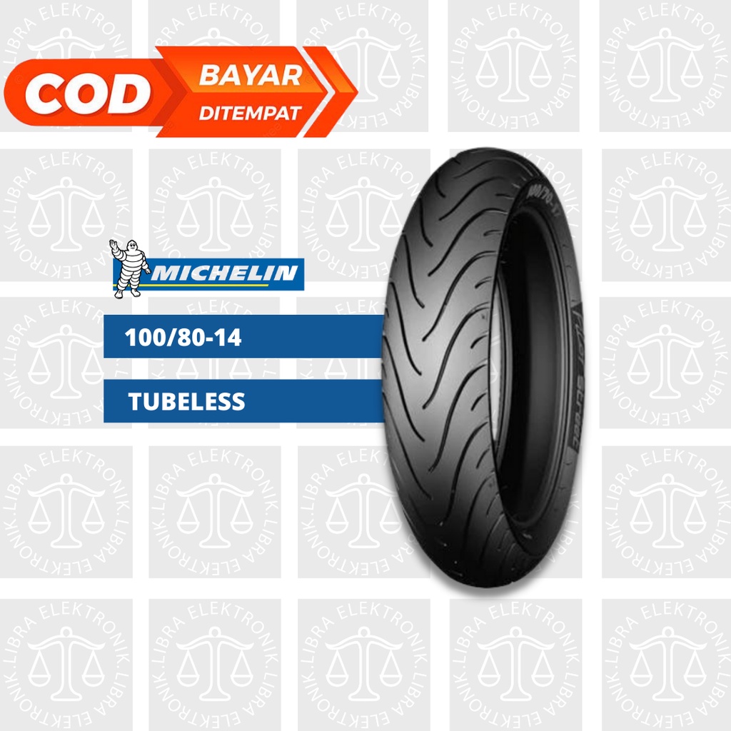 BAN LUAR MICHELIN 100/80-14 PILOT STREET TUBELESS