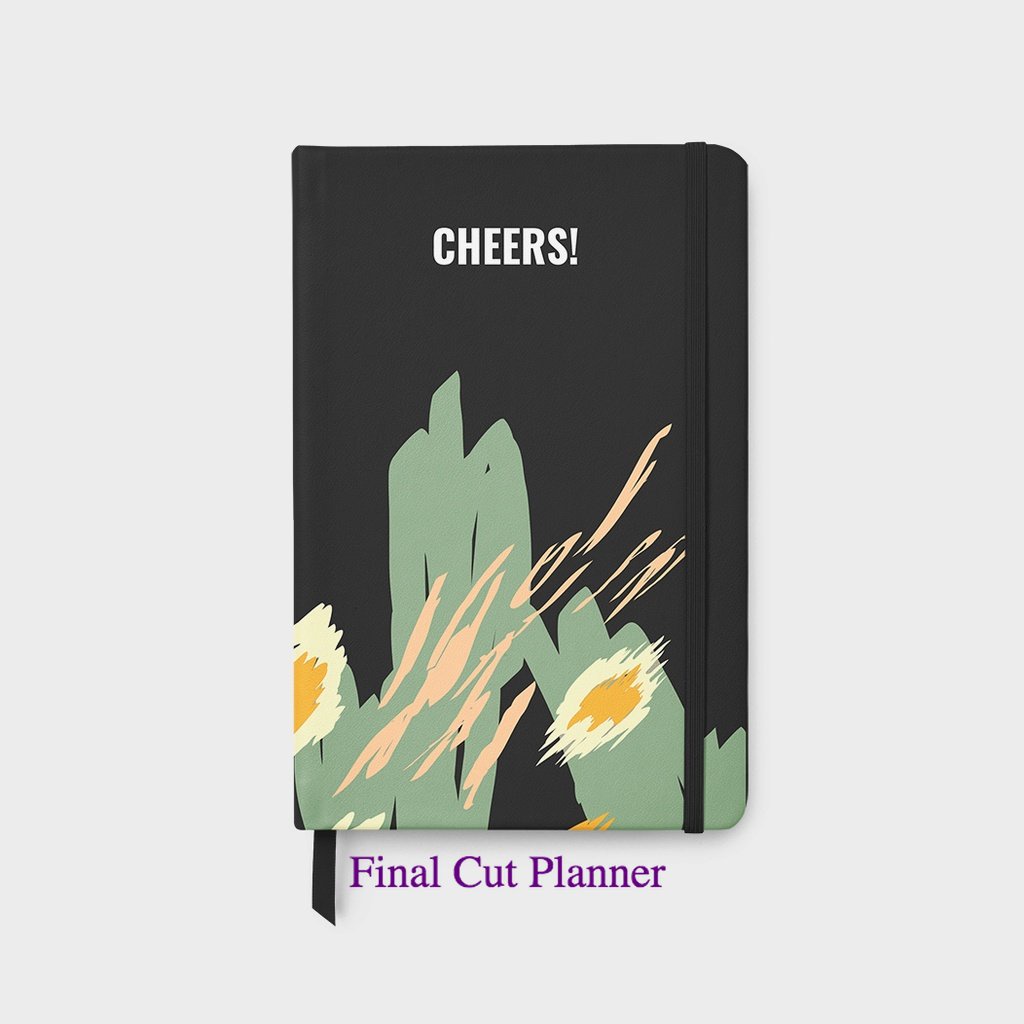 

Classic Notebook #Cheers! - Bullet Journal - Custom Notebook - Planner .