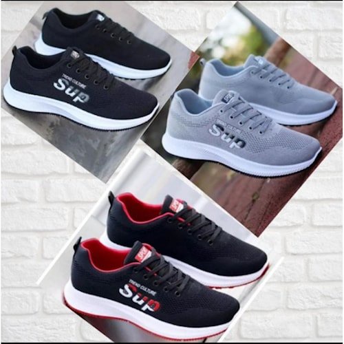 Sepatu sneakers pria casual  fashionable trendy sup keren original hitam putih kekinian ori slip on 