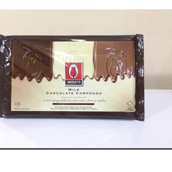 

Termurah dan terbaik Tulip milk chocolate compound 1kg !!