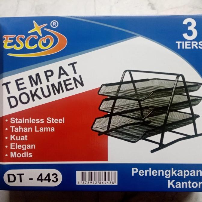 

Document Tray 3 Tingkat Document Organizer Rak Kertas File