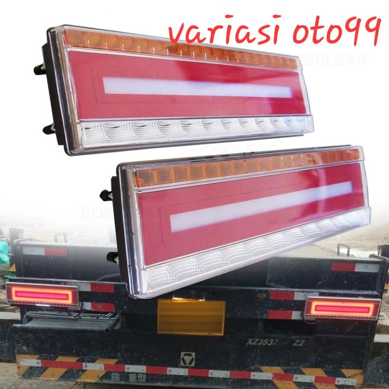 LAMPU STOP LAMP MOBIL TRUCK TRUK UNIVESAL LAMPU REM MOBIL BELAKANG  DC 24 VOLT 3 WARNA