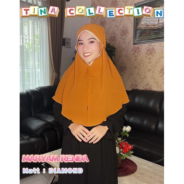 BERGO MARYAM RENDA / KERUDUNG SIRIA TALI / HIJAB MARYAM