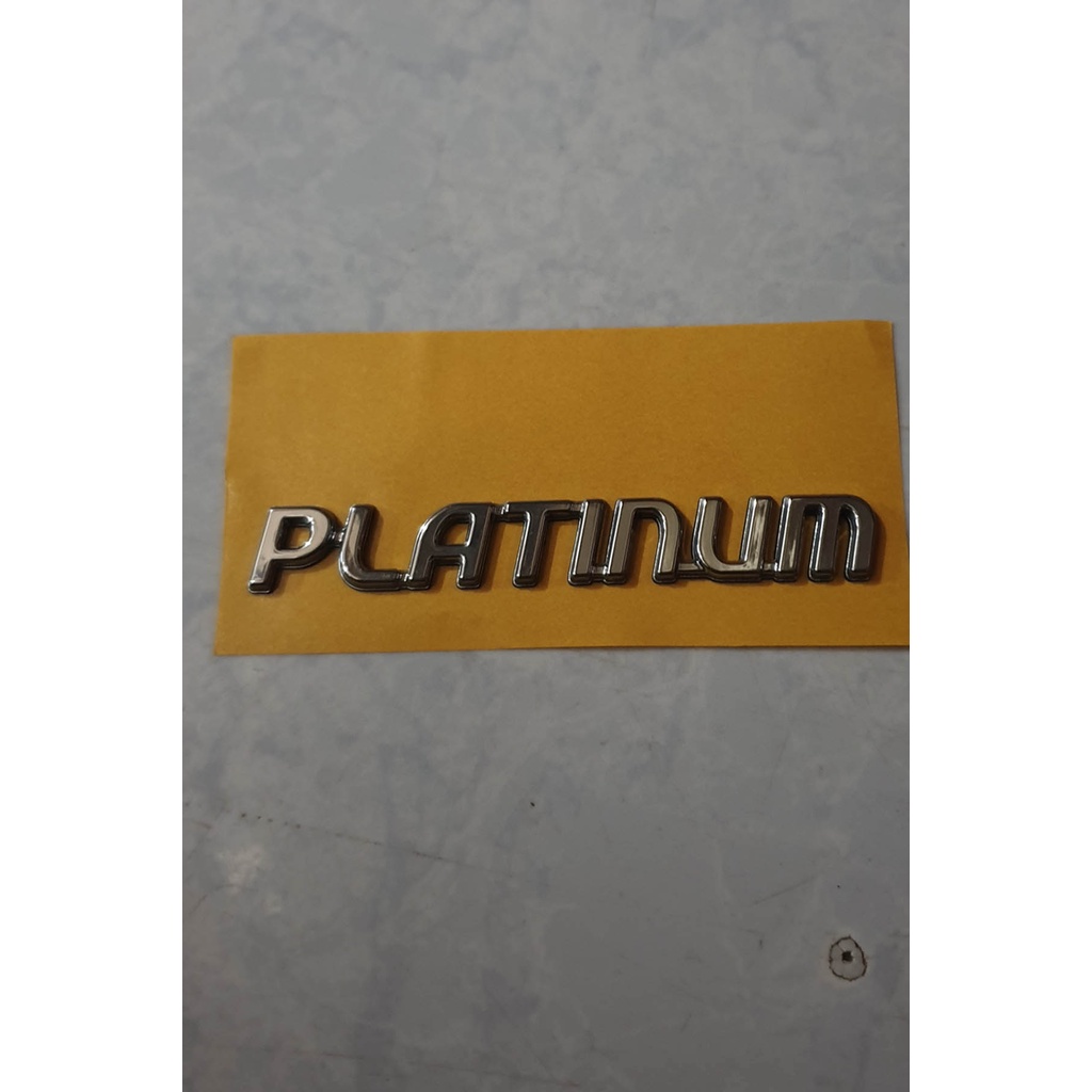EMBLEM PLATINUM HURUF TIMBUL LOGO MOBIL NISSAN