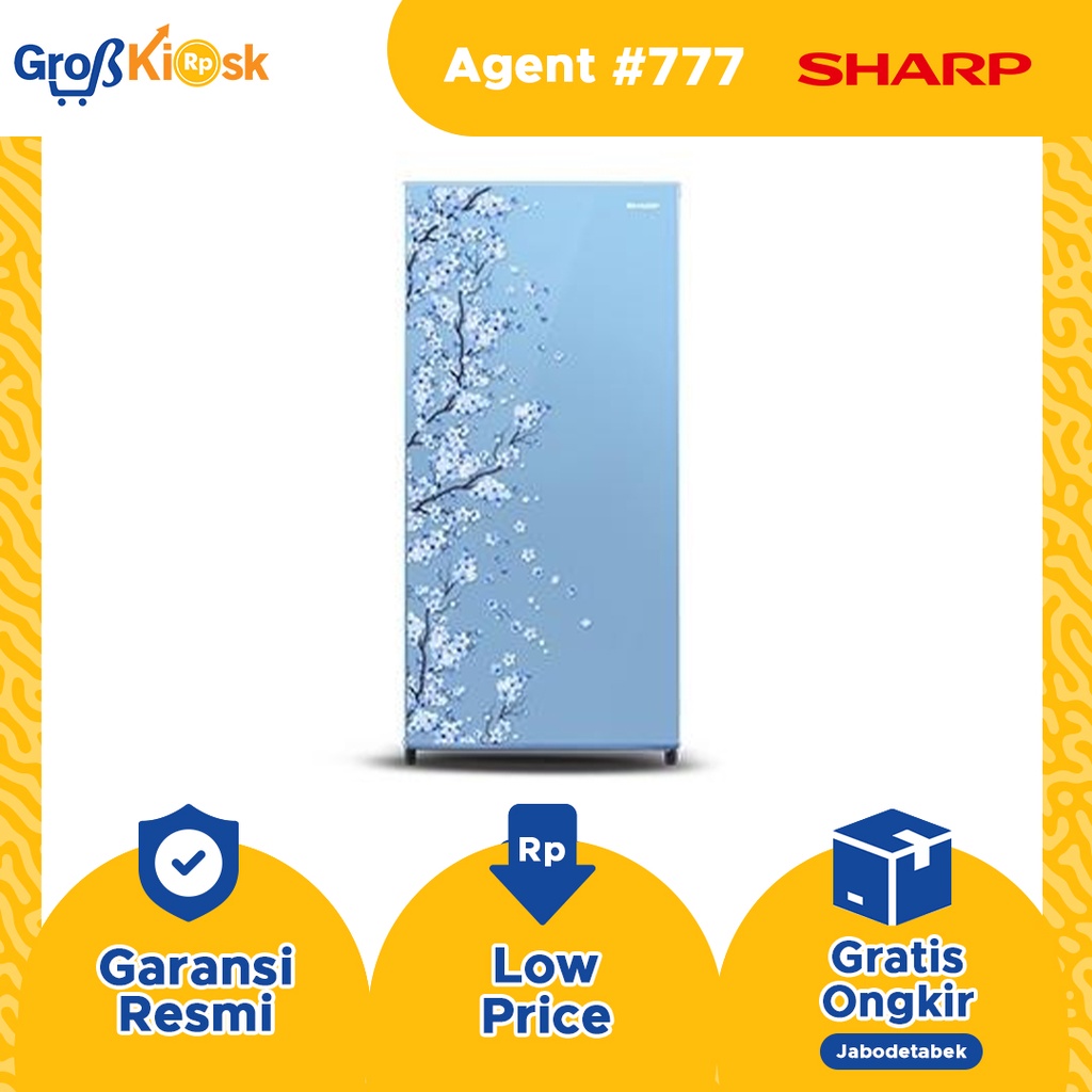 KULKAS 1 PINTU 175 L SHARP SJ-N192D-SB/SP/SH SJN 192