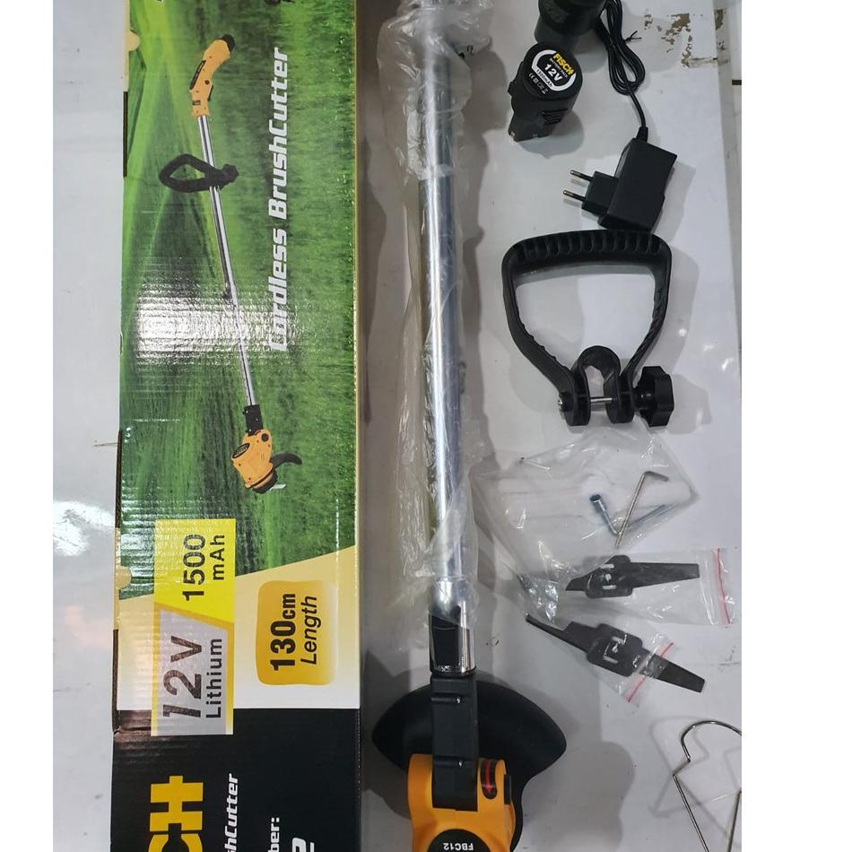 Paling Laris--JLD Mesin Potong Rumput Baterai Cordless 12 Volt Brush Cutter Ringan Berkebun Rumput