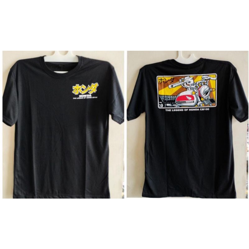 Kaos oblong honda cb 100 hitam distro