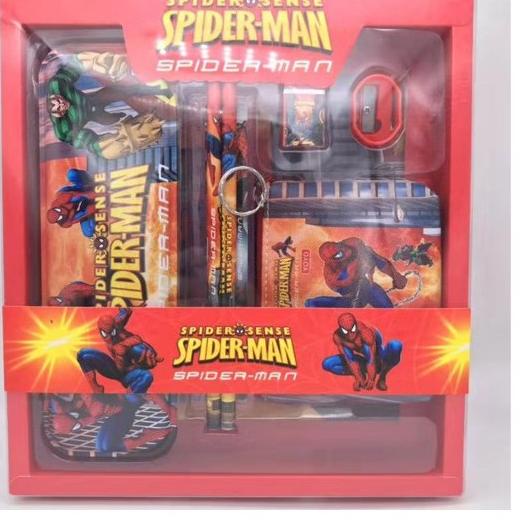 

uxw KJ !! STUDY SET STATIONERY PENSIL SET PAKET ALAT TULIS SEKOLAH KRKTER FROZEN/UNICORN/SPIDERMAN 8033A New Product